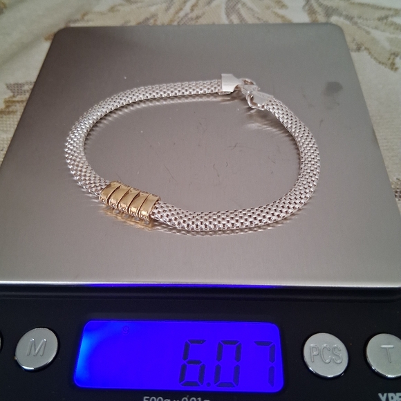 STERLING SILVER BELLA LUCE (R) BRACELET 7.5" - Picture 5 of 5